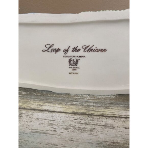 Lenox Leap of the Unicorn Figurine 2005 Fine Ivory China Fantasy Statue - Picture 11 of 16